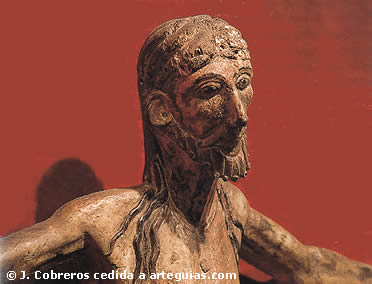 Talla rom&aacute;nica de Cristo, procedente de un Descendimiento