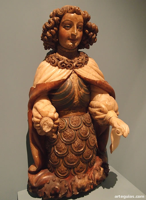 &Aacute;ngel custodio de la ciudad de Zaragoza, realizada por Pere Johan