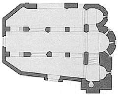 Planta de la iglesia, sede del Museo de los Fueros de Sep&uacute;lveda