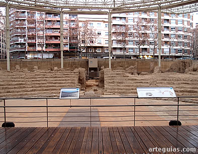 El teatro romano de Zaragoza desde el escenario