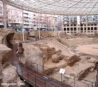 Parte oriental del teatro