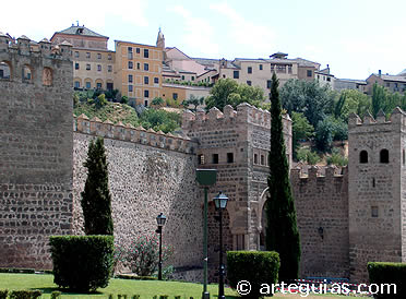 Detalle del tramo norte de la Muralla de Toledo