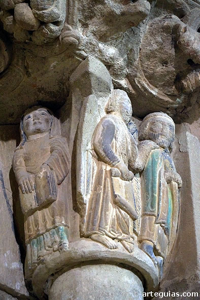 Otro capitel interpretado como el anuncio a San Jose de la parternidad divina de Jes&uacute;s