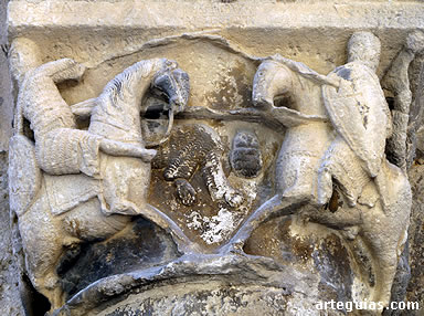 Combate entre el carolingio y el sirio