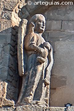 &Aacute;ngel de la Anunciaci&oacute;n g&oacute;tica de la catedral vieja de Plasencia