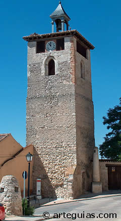 Torre del reloj. Pe&ntilde;afiel, Valladolid
