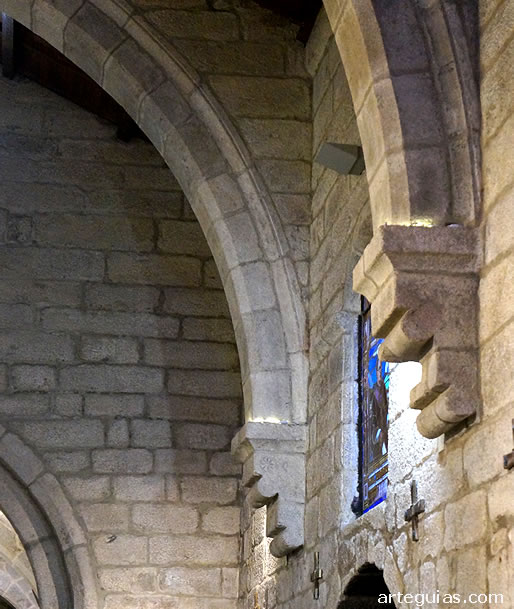 M&eacute;nsulas desde donde nacen los arcos diafragma