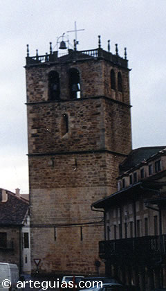 Torre de la iglesia Parroquial de de Riaza. Nuestra Se&ntilde;ora del Manto