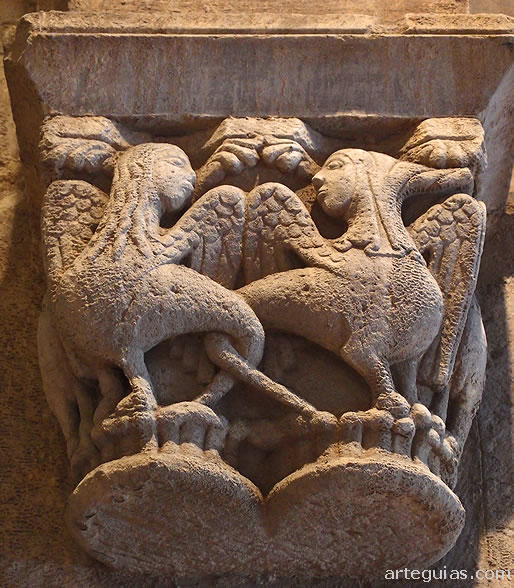 Capitel de la Colegiata de Casta&ntilde;eda