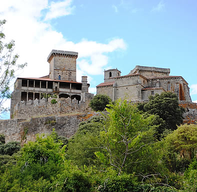 Castillo de Monterrei y la iglesia de Santa Mar&iacute;a de Gracia