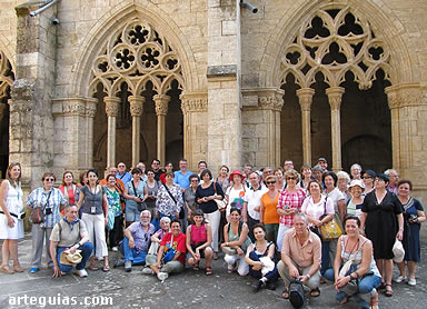 Grupo en el claustro de la catedral de Ciudad Rodrigo