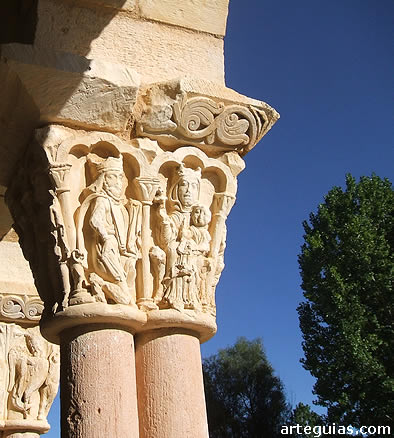 Capitel de la Adoraci&oacute;n de los Reyes Magos en Durat&oacute;n