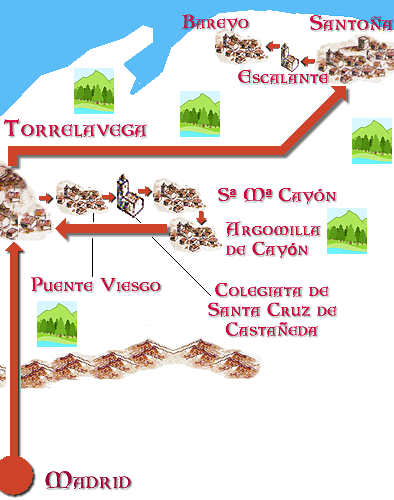 Mapa del Viaje Guiado 