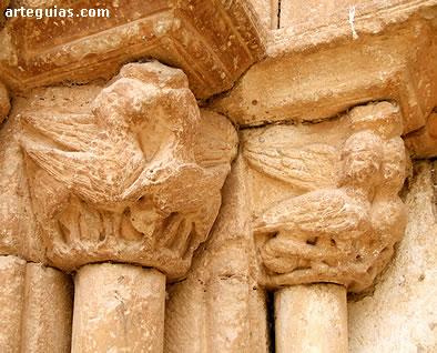 Iglesia de Millana: capiteles