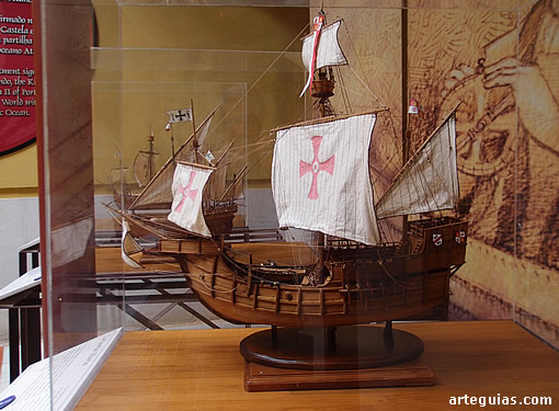 Maqueta en el Museo del Tratado de Tordesillas