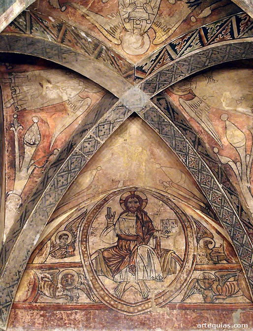 Pinturas del Maestro de Olite, en el Museo de Navarra. Siglo XIII