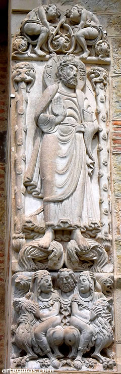 Detalle de la Puerta Mi&egrave;geville, Toulouse, Occitania