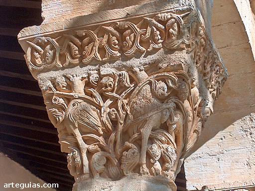 Capitel rom&aacute;nico. Ermita de El Arenal