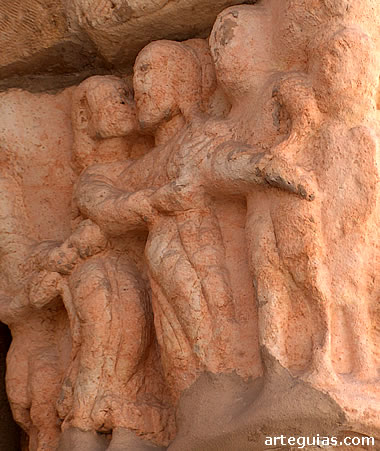 Capitel de la galer&iacute;a norte de la iglesia de San Mart&iacute;n