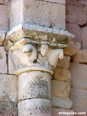 Columna de la iglesia de Nuestra Se&ntilde;ora de la Varga de Guadalajara