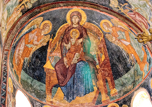 Pinturas de la iglesia de Pantanassa de Mistras