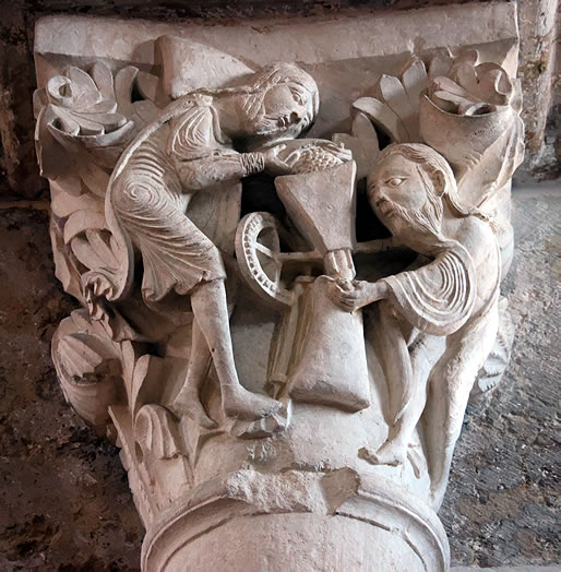 Capitel de la iglesia de Vezelay