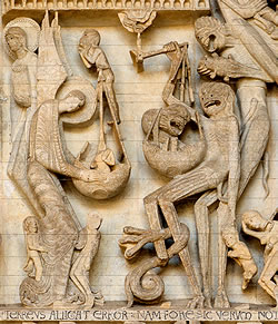 Escultura de la Cath&eacute;drale Saint-Lazare d'Autun