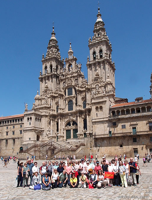 Foto en la Plaza del Obradoiro