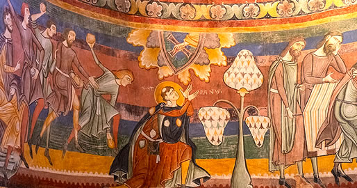Frescos murales del Monasterio Benedictino San Juan de Müstair