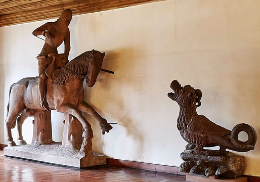 San Jorge y el dragón en el Museum Kleines Klingental