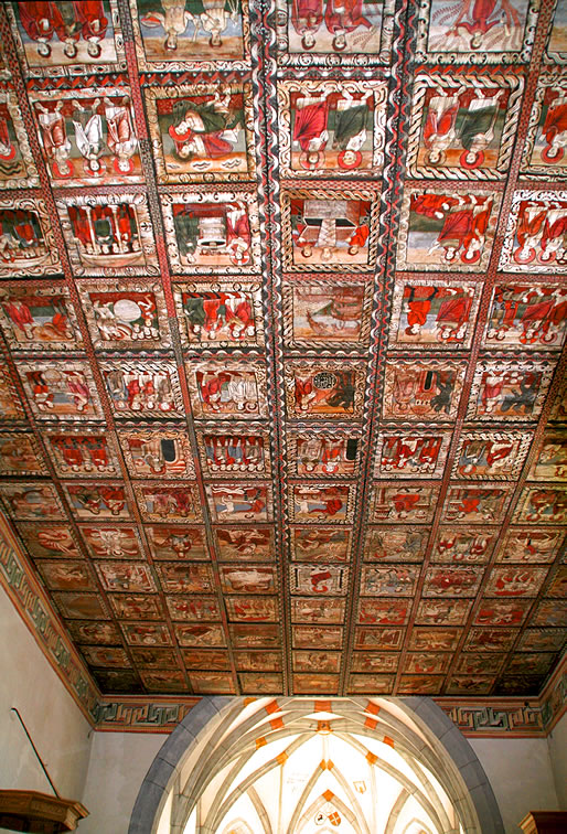Techo pintado de San Martín de Zillis