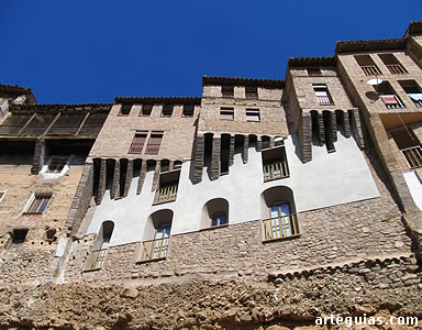 Casas colgadas sobre la Juder&iacute;a de Tarazona